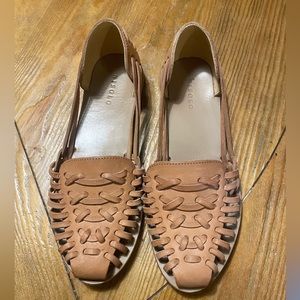 Women’s Nisolo Huarache woven leather sandals Almond size 9